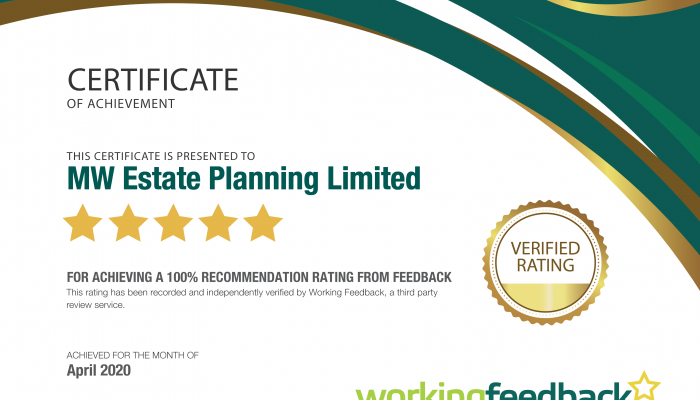 Certificate April 2020